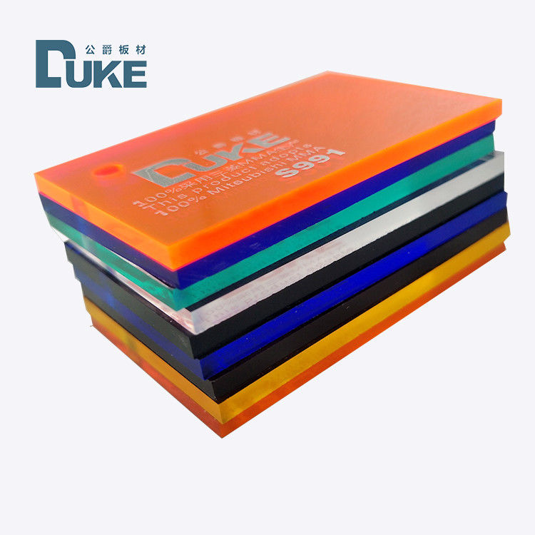 듀크 100% 버진 가스트 아크릴 시트 광고용 두께 2-40mm 맞춤 컬러 gravure & cutting